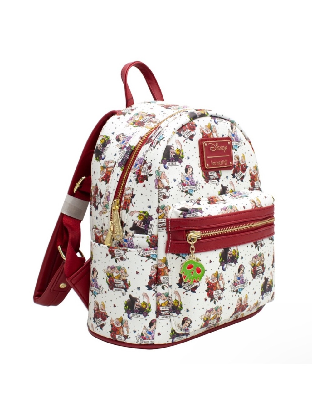 NWT Loungefly Disney Snow White Tattoo AOP Backpack